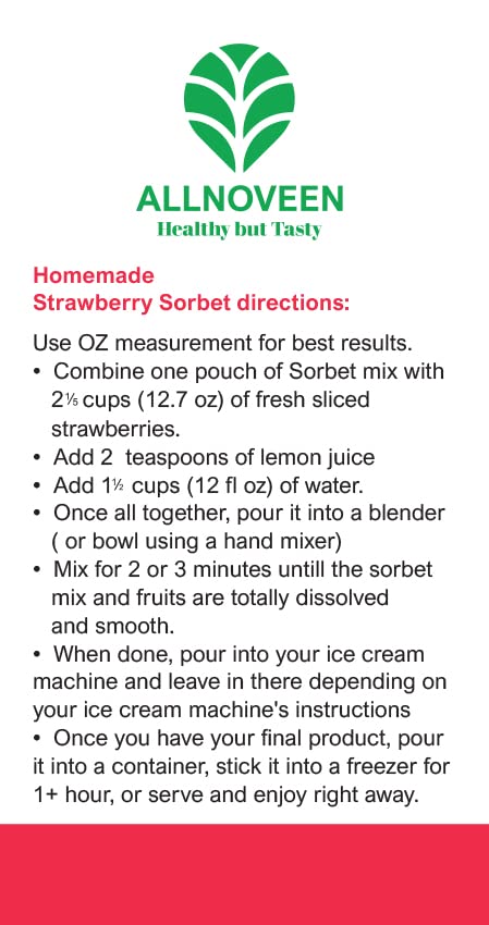 Strawberry Sorbet Mix