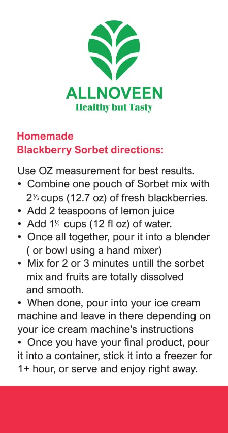 Blackberry Sorbet Mix