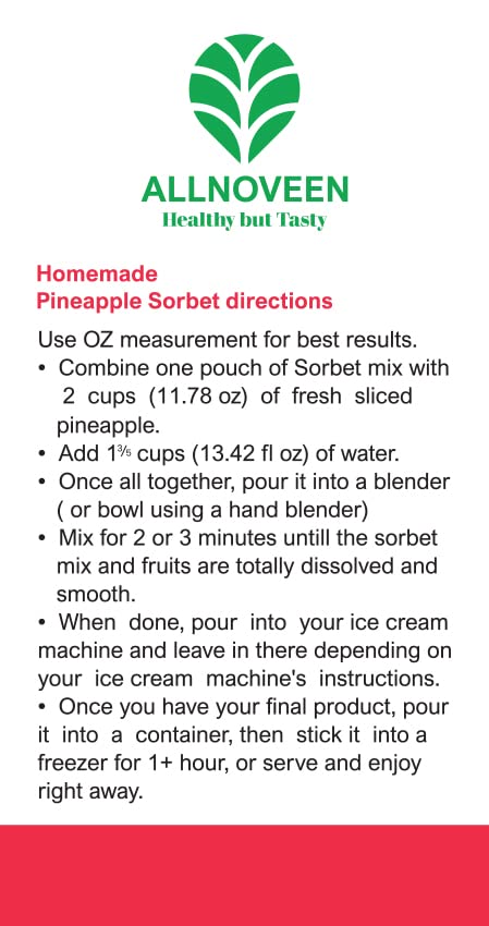 Pineapple Sorbet Mix